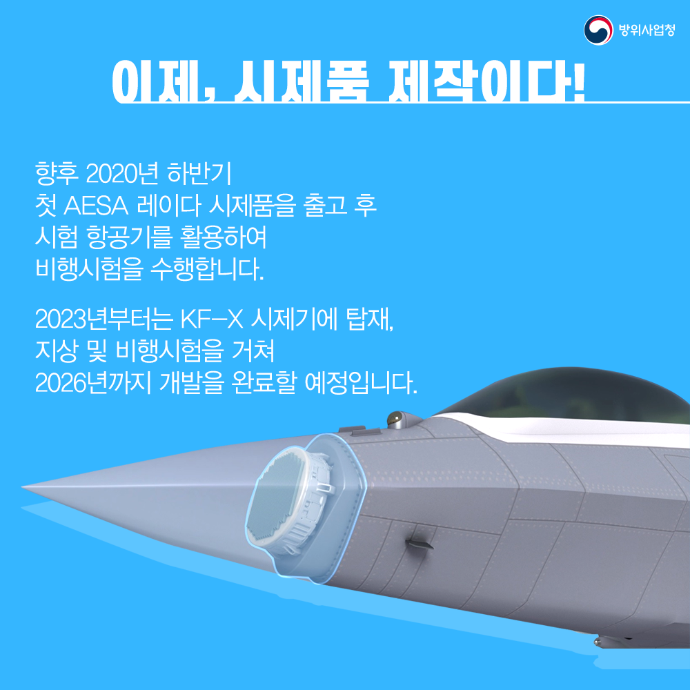 5. 2020년 하반기 첫 AESA 레이다 시제품 출고 예정