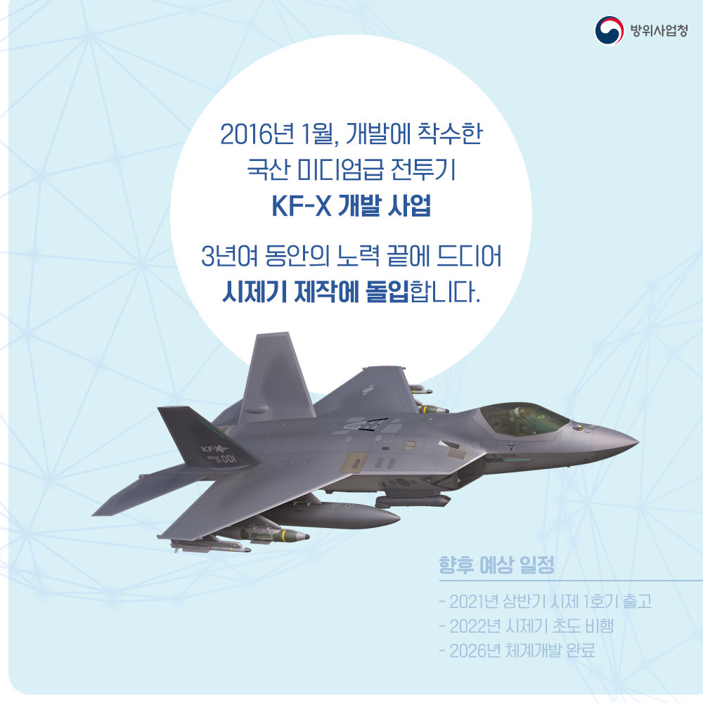 2 KF-X 개발사업 3년여 노력 끝에 시제기 제작에 돌입합니다